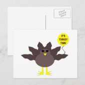 Turks Briefkaart van de Tijdige Thanksgiving (Voorkant / Achterkant)