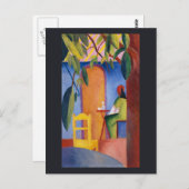 "Turks Café" Art briefkaart (Voorkant / Achterkant)