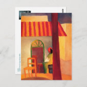 Turks cafe door August Macke (1914) Briefkaart (Voorkant / Achterkant)