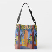"Turks Café" Kunsttassen Crossbody Tas (Achterkant)