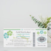 Turks & Caico sparen de Datum het instappen pas Save The Date (Staand voorkant)