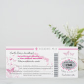 Turks & Caico sparen de Datum het instappen pas Save The Date (Staand voorkant)