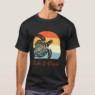 Turks Caicos Caraïben Zee Turtle Vakantie T-shirt