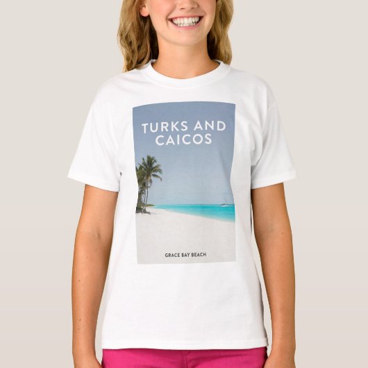 Turks Caicos Grace Bay Droom T-shirt (Voorkant)