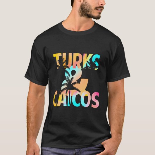 Turks Caicos Palmbomen T-shirt (Voorkant)