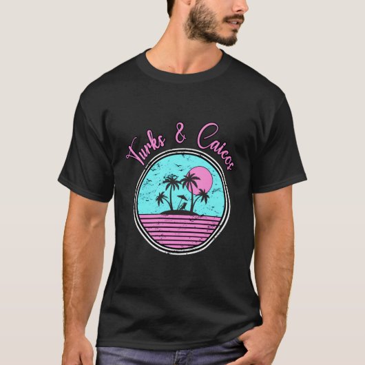 Turks Caicos Reizen Vakantie T-shirt (Voorkant)