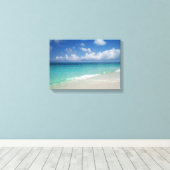 Turks & Caicos Strand Verpakt Canvas (Insitu (Houten vloer))