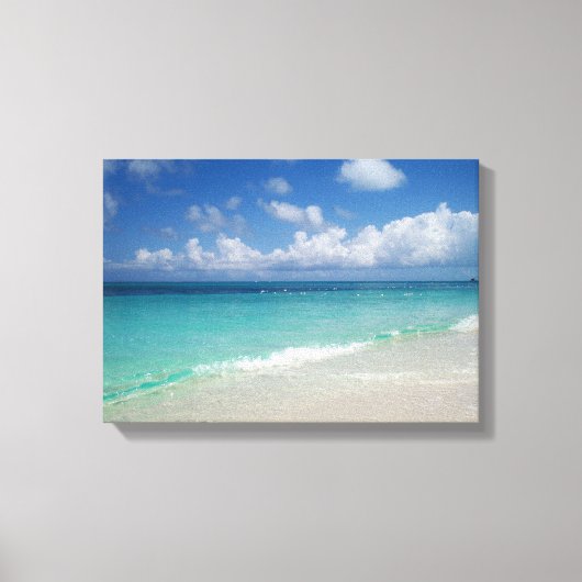 Turks & Caicos Strand Verpakt Canvas (Voorkant)