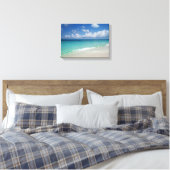 Turks & Caicos Strand Verpakt Canvas (Insitu (Slaapkamer))