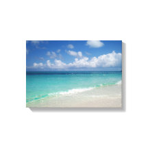 Turks & Caicos Strand Verpakt Canvas