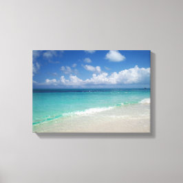 Turks & Caicos Strand Verpakt Canvas Afdruk