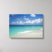 Turks & Caicos Strand Verpakt Canvas Afdruk (Voorkant)