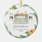 Turks diner | Eerste Kerstdag Nieuw startpunt Keramisch Ornament (Voorkant)