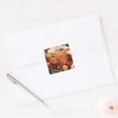 Turks dinermeel vierkante sticker (Envelop)