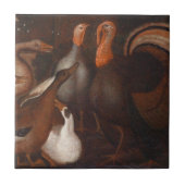 Turks-duivenTegel Thanksgiving Tegeltje (Voorkant)