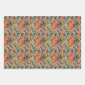 Turks Ebru Water Marmering Art Papier Inpakpapier Vel (Voorkant 3)