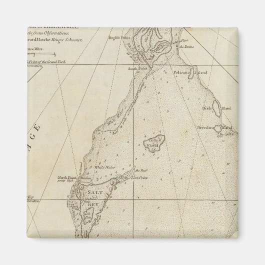 Turks-eilanden Magneet (Voorkant)