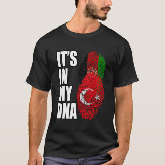 turks en afghanistan mix erfgoed dna vlag t-shirt