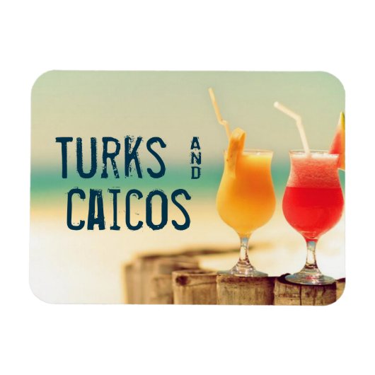 Turks- en Caicococktails Magneet (Horizontaal)