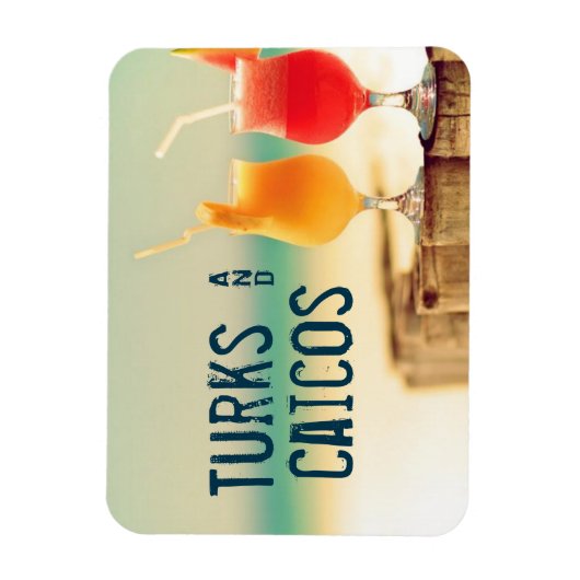 Turks- en Caicococktails Magneet (Verticaal)