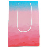 Turks en Caicos Blauw en Koraal Ombre Medium Cadeauzakje (Achterkant)