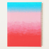 Turks en Caicos Blauw en Koraal Ombre Planner (Achterkant)