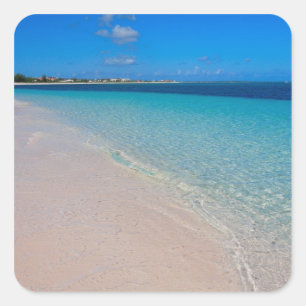 Turks- en Caicos Club, Providenciales, Turks- en C Vierkante Sticker
