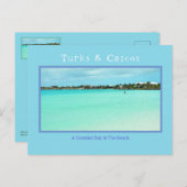 TURKS EN CAICOS/GEKROWDE DAG BIJ DE BEACH (NIET) BRIEFKAART (Voorkant / Achterkant)