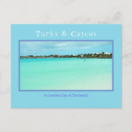 TURKS EN CAICOS/GEKROWDE DAG BIJ DE BEACH (NIET) BRIEFKAART (Voorkant)