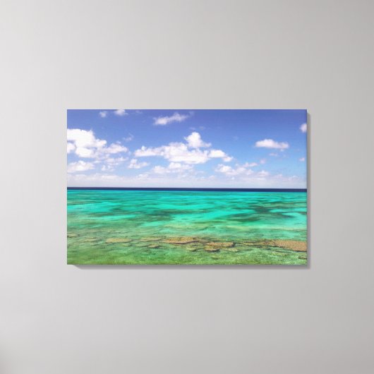 Turks en Caicos, Grand Turk Island, Cockburn 3 Canvas Afdruk (Voorkant)