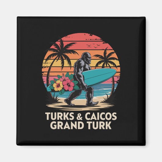 Turks en Caicos Grand Turk Magneet (Voorkant)