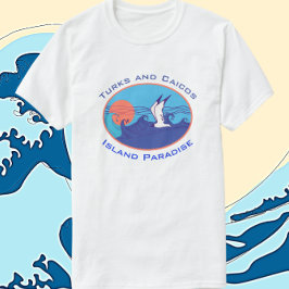 Turks en Caicos Island Paradise Waves T-shirt