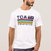 Turks en Caicos ISO Alpha 3 Design T-shirt (Voorkant)