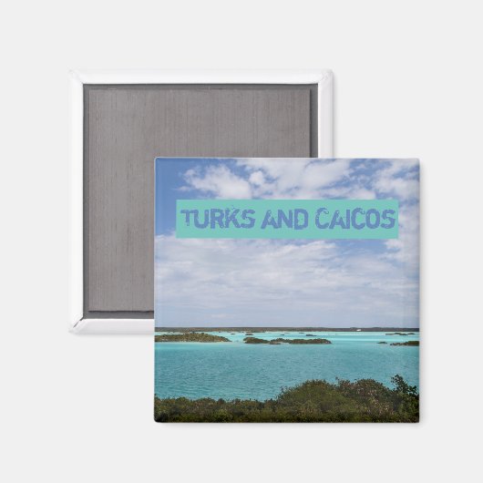 Turks- en Caicos Magnet (Voorkant / Achterkant)
