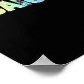 Turks en Caicos Palm Trees Souvenir Poster (Hoek)