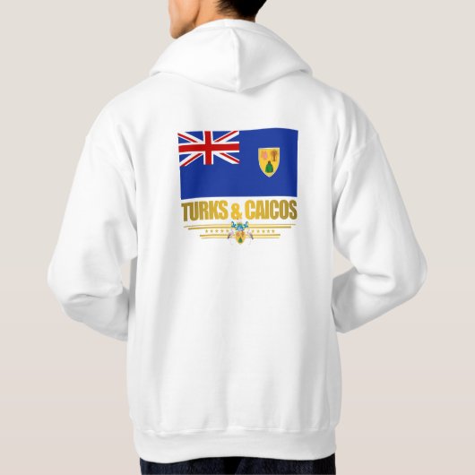 Turks- en Caicos-pride-kleding Hoodie (Achterkant)