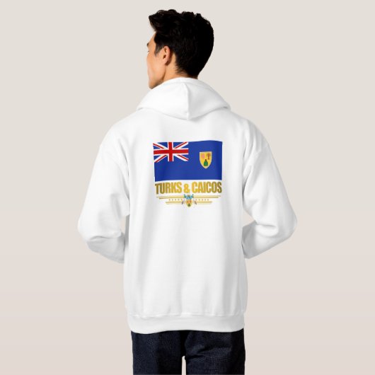 Turks- en Caicos-pride-kleding Hoodie (Achterkant volledig)