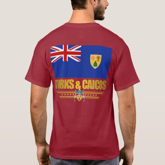 Turks- en Caicos-pride-kleding T-shirt (Achterkant)