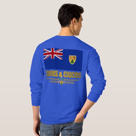 Turks- en Caicos-pride-kleding T-shirt (Achterkant volledig)