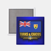 Turks en Caicos Pride Magneet (Voorkant / Achterkant)