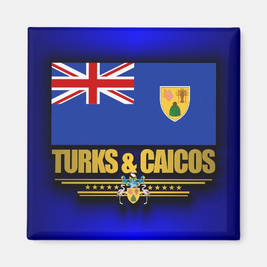 Turks en Caicos Pride Magneet (Voorkant)