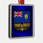Turks en Caicos Pride Metalen Ornament (Rechts)
