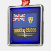 Turks en Caicos Pride Metalen Ornament (Links)