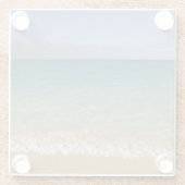 Turks en Caicos, Providenciales Island Glazen Onderzetter (Achterkant)