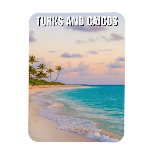 Turks en Caicos Reizen Magneet (Verticaal)