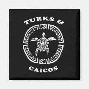 Turks En Caicos Retro Vintage Tril Schildpad Vakan Magneet