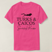 Turks- en Caicos Snorkeling Lover T-shirt (Design voorkant)