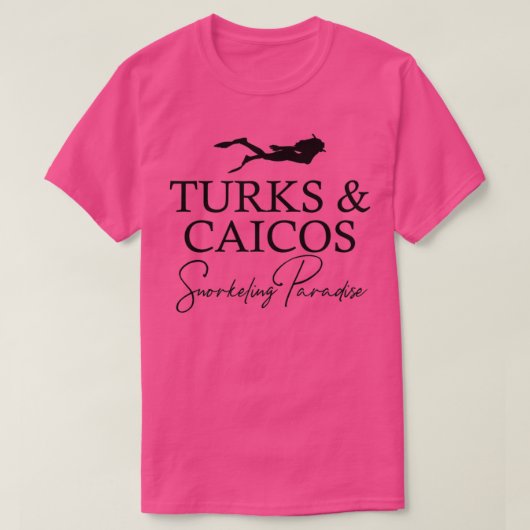 Turks- en Caicos Snorkeling Lover T-shirt (Design voorkant)