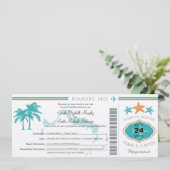 Turks en Caicos sparen de Datum het instappen pas Save The Date (Staand voorkant)