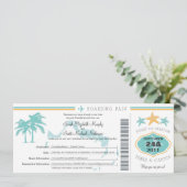 Turks en Caicos sparen de Datum het instappen pas Save The Date (Staand voorkant)